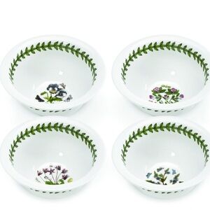 NIB Portmeirion Floral Motif Bowl Set - Green and Purple